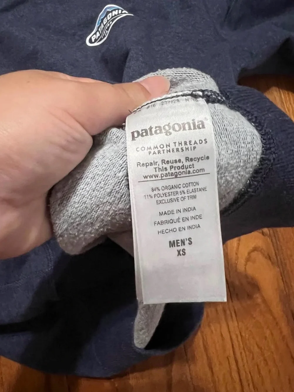Patagonia Blue Crewneck Pullover Men’s XS